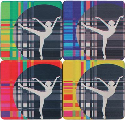 33% OFF on ARTychoke Square Medium Density Fibreboard Coaster Set