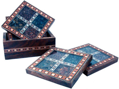 17% OFF on UFC Mart Square Wood Coaster Set