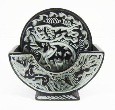 8% OFF on Shop Homely Round Marble Coaster Set