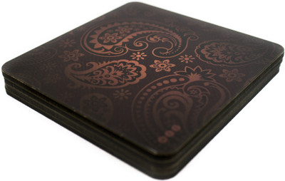 Mad(e) in India Square Medium Density Fibreboard Coaster Set