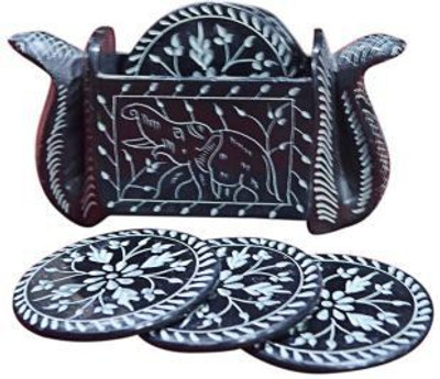 61% OFF on Artist Haat Round Marble Coaster Set