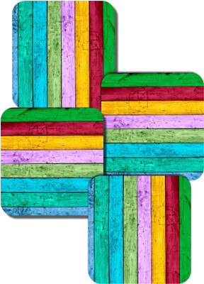 41% OFF on Tcf Square Medium Density Fibreboard Coaster Set