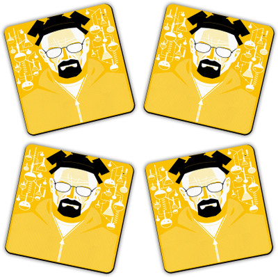 50% OFF on Get Fatang Square Wood Coaster Set