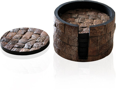 40% OFF on KKD Round Medium Density Fibreboard Coaster Set 40% OFF on KKD Round Medium Density Fibreboard Coaster Set