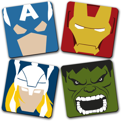 57% OFF on Get Fatang Square Wood Coaster Set