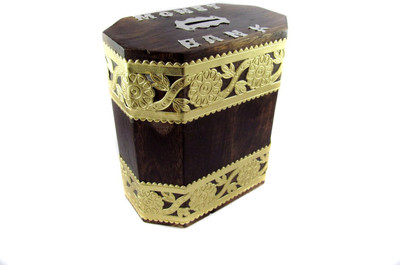 33% OFF on Pindia Beautiful Designer Wooden Medium Money Box Coin Bank 33% OFF on Pindia Beautiful Designer Wooden Medium Money Box Coin Bank