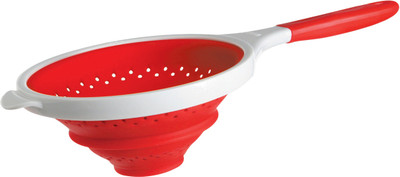 Dexas 8 Silicone POP Strainer Red Pack of 1 Dexas 8 Silicone POP Strainer Red Pack of 1