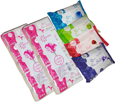 20% OFF on Origami So Soft 10 Pulls Pocket Tissue 10 In 1 2 Pack, Wet Wipes 25 Pulls 4 Pack. Set of 6 20% OFF on Origami So Soft 10 Pulls Pocket Tissue 10 In 1 2 Pack, Wet Wipes 25 Pulls 4 Pack. Set of 6