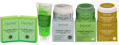 33% OFF on Sattvik Organics Absolute Aloevera Refreshing Combo Plus Set of 6 33% OFF on Sattvik Organics Absolute Aloevera Refreshing Combo Plus Set of 6