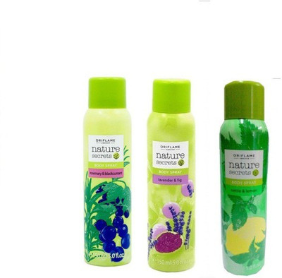 41% OFF on Oriflame Nature Secrets Body Spray Set of 3 41% OFF on Oriflame Nature Secrets Body Spray Set of 3