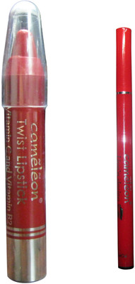 42% OFF on Cameleon Long Lasting Twist Lipstick & Lip Liner Red Rose Set of 2 42% OFF on Cameleon Long Lasting Twist Lipstick & Lip Liner Red Rose Set of 2