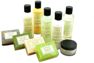 Khadi Ultimate Aloe Vera Solution Kit of Soaps, Sun Screen, Conditioner, Gel & Face Wash Set of 10 Khadi Ultimate Aloe Vera Solution Kit of Soaps, Sun Screen, Conditioner, Gel & Face Wash Set of 10