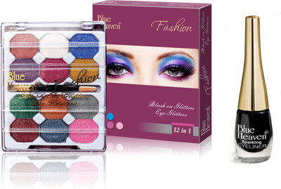 16% OFF on Blue Heaven 12x1 Fashion Eye Shadow & Sparkeling Eyeliner 04 Combo. Set of 2 16% OFF on Blue Heaven 12x1 Fashion Eye Shadow & Sparkeling Eyeliner 04 Combo. Set of 2