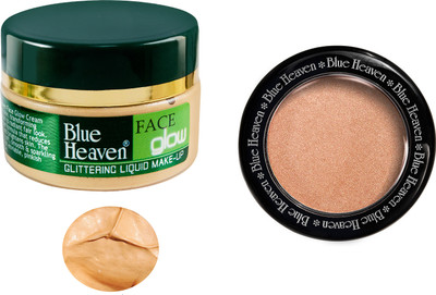 Blue Heaven Face Glow & Diamond Blush On 505 Combo Set of 2 Blue Heaven Face Glow & Diamond Blush On 505 Combo Set of 2