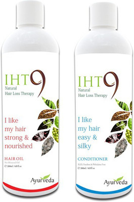 Lass Naturals Iht9 Hair Oil With Iht9 Natural Hair Conditioner (Set Of 2)