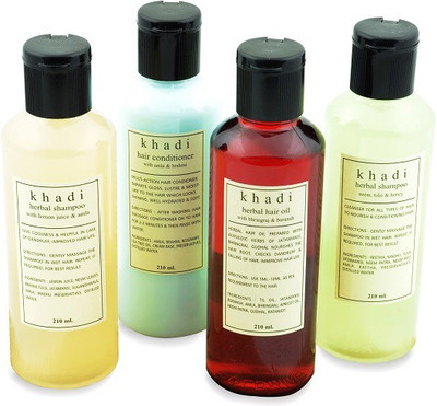 Khadi Natural Anti Dandruff Solution Kit of Hair Oil, Shampoo & Conditioner Set of 4 Khadi Natural Anti Dandruff Solution Kit of Hair Oil, Shampoo & Conditioner Set of 4