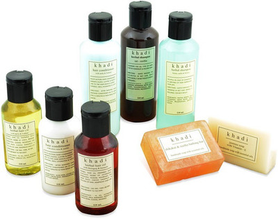 Khadi Natural Care Kit of Oil, Shampoo & Conditioner for Strong Hair Set of 8 Khadi Natural Care Kit of Oil, Shampoo & Conditioner for Strong Hair Set of 8