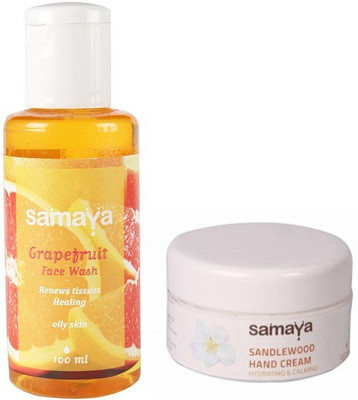 24% OFF on Samaya Grapefruit Face Wash And Sandalwood Hand Cream Combo Set of 2 24% OFF on Samaya Grapefruit Face Wash And Sandalwood Hand Cream Combo Set of 2