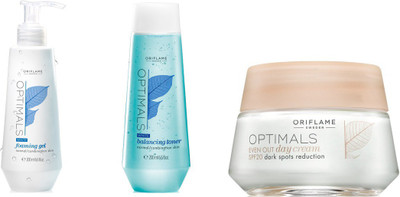 4% OFF on Oriflame Optimals White Balancing Toner- Foaming Gel-Even Out Day Cream Spf 20 Set of 3 4% OFF on Oriflame Optimals White Balancing Toner- Foaming Gel-Even Out Day Cream Spf 20 Set of 3