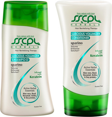 SSCPL Herbals Luscious Volumiser Shampoo and Conditioner Set of 2 SSCPL Herbals Luscious Volumiser Shampoo and Conditioner Set of 2