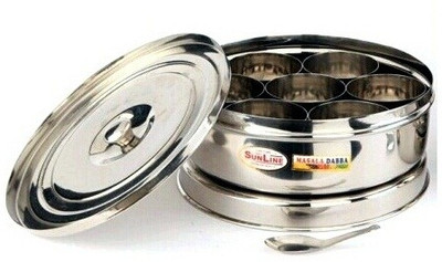 Sunline 9 Piece Condiment Set Stainless Steel Sunline 9 Piece Condiment Set Stainless Steel