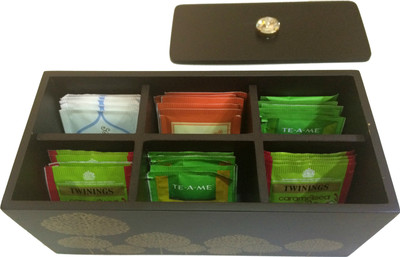 Aradhana Arts Teabags Box 1 Piece Condiment Set Wooden Aradhana Arts Teabags Box 1 Piece Condiment Set Wooden