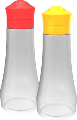 Primeway Jido - Automatic Open & Close Dispenser Squeezer Bottle 2 Piece Oil & Vinegar Set Plastic Primeway Jido - Automatic Open & Close Dispenser Squeezer Bottle 2 Piece Oil & Vinegar Set Plastic