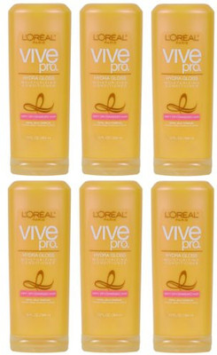 L 'Oreal Paris Vive Pro Hydra Gloss Moisturizing Conditioner (Pack of 6) L 'Oreal Paris Vive Pro Hydra Gloss Moisturizing Conditioner (Pack of 6)