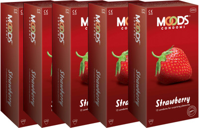 25% OFF on Moods Strawberry Combo Condom
