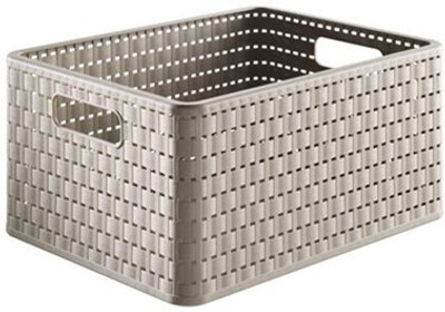 Rotho Princeware Storage Basket - 11000 ml Plastic Food Container Grey Rotho Princeware Storage Basket - 11000 ml Plastic Food Container Grey