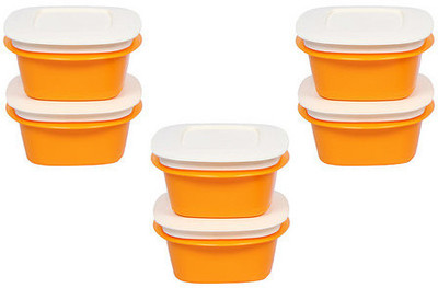 32% OFF on Cutting Edge Veggie fresh 6pc set 600ml food storage containers - 600 ml Polypropylene Food Container Pack of 6, Orange 32% OFF on Cutting Edge Veggie fresh 6pc set 600ml food storage containers - 600 ml Polypropylene Food Container Pack of 6, Orange