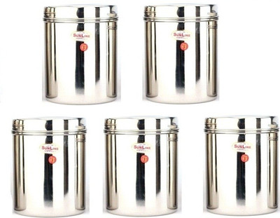 3% OFF on Sunline - 800 ml, 1000 ml, 1500 ml, 2000 ml, 2500 ml Stainless Steel Food Container Pack of 5, Steel 3% OFF on Sunline - 800 ml, 1000 ml, 1500 ml, 2000 ml, 2500 ml Stainless Steel Food Container Pack of 5, Steel