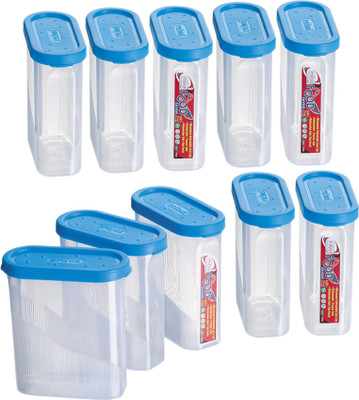 25% OFF on Prime Housewares Food Savers Canisters - 275 ml Plastic Food Container Pack of 10, Blue 25% OFF on Prime Housewares Food Savers Canisters - 275 ml Plastic Food Container Pack of 10, Blue