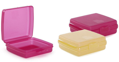 5% OFF on Tupperware - 300 ml Plastic Food Container Pack of 3, Pink, Yellow 5% OFF on Tupperware - 300 ml Plastic Food Container Pack of 3, Pink, Yellow