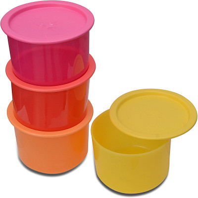 22% OFF on Tupperware One Touch Topper - 650 ml Plastic Food Container Pack of 4, Multicolor 22% OFF on Tupperware One Touch Topper - 650 ml Plastic Food Container Pack of 4, Multicolor