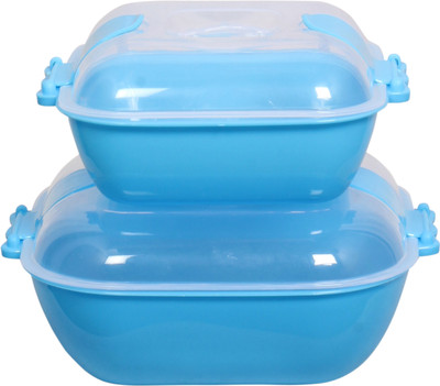 Every Fresh - 250 ml, 500 ml Plastic Food Container Pack of 2, Blue Every Fresh - 250 ml, 500 ml Plastic Food Container Pack of 2, Blue