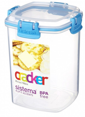 Sistema Cracker Blue - 900 ml Plastic Food Container Blue