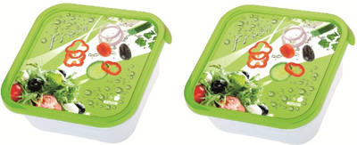 8% OFF on Juypal Hogar Iml Taperfresh - 0.9 L Plastic Food Container Pack of 2, Multicolor