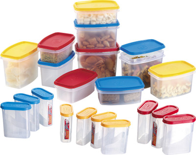 25% OFF on Prime Housewares Food Savers Canisters - 275 ml, 500 ml, 750 ml, 1000 ml Plastic Food Container Pack of 20, Multicolor 25% OFF on Prime Housewares Food Savers Canisters - 275 ml, 500 ml, 750 ml, 1000 ml Plastic Food Container Pack of 20, Multicolor