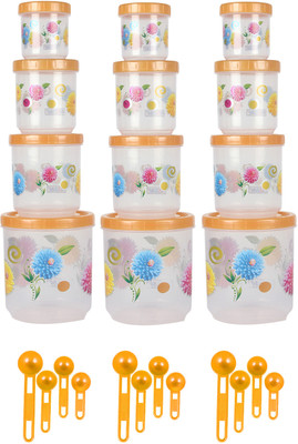 40% OFF on Zolo Pikaso Floral Pattern - 250 ml, 500 ml, 700 ml, 1500 ml Plastic Food Container Pack of 24, Yellow 40% OFF on Zolo Pikaso Floral Pattern - 250 ml, 500 ml, 700 ml, 1500 ml Plastic Food Container Pack of 24, Yellow