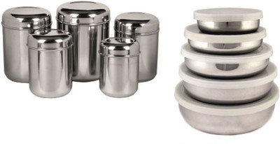 61% OFF on Heluvi canister-901plain - 5.9 L Stainless Steel Milk Powder Container Pack of 10, Steel 61% OFF on Heluvi canister-901plain - 5.9 L Stainless Steel Milk Powder Container Pack of 10, Steel