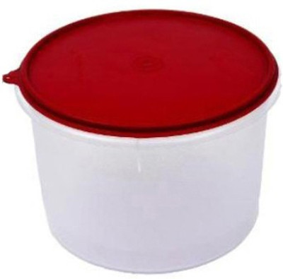 Tupperware - 5000 ml Plastic Food Container White, Maroon Tupperware - 5000 ml Plastic Food Container White, Maroon