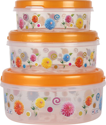 69% OFF on Zolo Pikaso Floral Pattern - 1500 ml, 2500 ml, 4000 ml Plastic Food Container Pack of 3, Yellow 69% OFF on Zolo Pikaso Floral Pattern - 1500 ml, 2500 ml, 4000 ml Plastic Food Container Pack of 3, Yellow