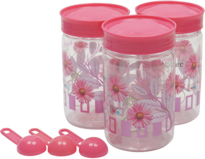 Retro Kitchenware - 500 ml Plastic Food Container Pack of 3, Pink Retro Kitchenware - 500 ml Plastic Food Container Pack of 3, Pink