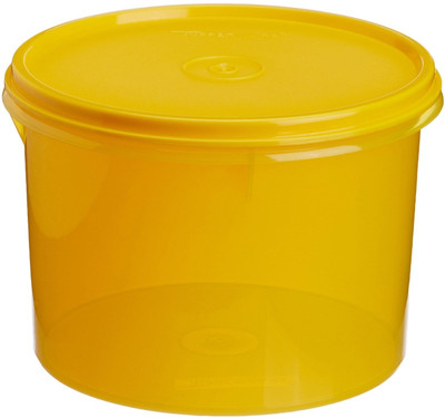 Tupperware - 1300 ml Plastic Food Container Yellow Tupperware - 1300 ml Plastic Food Container Yellow
