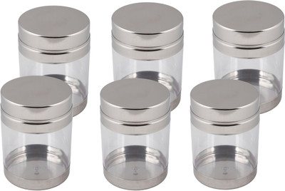 Ndura Galaxy Jar 10 - 900 ml Glass Food Container Pack of 6, Steel Ndura Galaxy Jar 10 - 900 ml Glass Food Container Pack of 6, Steel