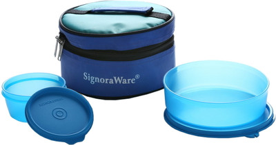 16% OFF on Signoraware New Classic Round Small - 200 ml, 550 ml Plastic Food Container Pack of 2, Blue 16% OFF on Signoraware New Classic Round Small - 200 ml, 550 ml Plastic Food Container Pack of 2, Blue