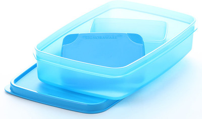 4% OFF on Signoraware Easy Lunch - 140 ml, 850 ml Plastic Food Container Pack of 2, Blue 4% OFF on Signoraware Easy Lunch - 140 ml, 850 ml Plastic Food Container Pack of 2, Blue