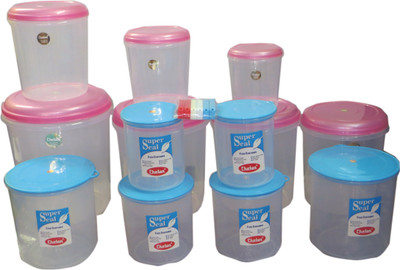 13% OFF on Chetan Supersealfresh 19 - 1 L, 5 L, 3 L, 1.75 L, 7 L, 9 L, 10 L, 14 L Plastic Food Container Pack of 19, Clear 13% OFF on Chetan Supersealfresh 19 - 1 L, 5 L, 3 L, 1.75 L, 7 L, 9 L, 10 L, 14 L Plastic Food Container Pack of 19, Clear