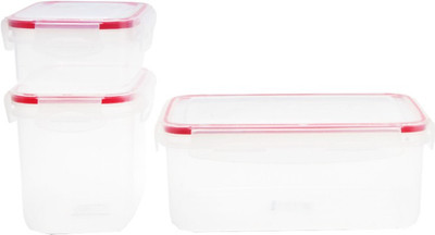 70% OFF on Chrome Chrome 3 Pc Rectangle Container Set - 750 ml, 2000 ml, 450 ml Plastic Food Container Pack of 3, Pink 70% OFF on Chrome Chrome 3 Pc Rectangle Container Set - 750 ml, 2000 ml, 450 ml Plastic Food Container Pack of 3, Pink